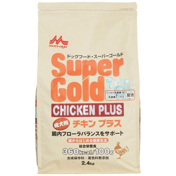 スーパーゴールド Supergold チキンプラス成犬用 2.4kg 2.4キログラム (x 1)