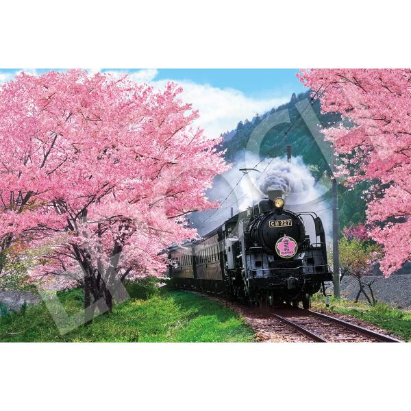 エポック社 1000ピース ジグソーパズル 日本風景 桜と大井川鐵道-静岡 (50×75cm) 09...