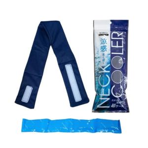 三重化学工業 保冷剤付きネッククーラー 熱中症対策 首用クールバンド 洗える (ディープブルー)