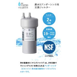 爆買 [ 磨水5アンダーシンク用交換フィルター...の詳細画像2