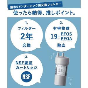 爆買 [ 磨水5アンダーシンク用交換フィルター...の詳細画像4