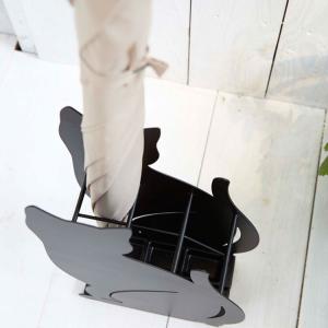 山崎実業 傘立て かさたて ネコ ブラック 2359の詳細画像2