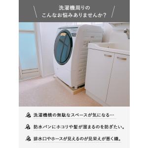 山崎実業 Plate 洗濯機防水パン上ラックプ...の詳細画像5