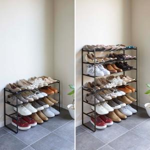 山崎実業 玄関 frame 伸縮シューズラック...の詳細画像2