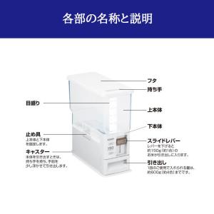 計量米びつ 6kg お米収納 無洗米対応 米び...の詳細画像2
