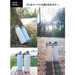 サーモフラスク 0.7L ホワイト 軽量 水筒...の詳細画像3