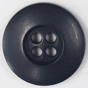 ボタン 釦 ミリタリーボタン 15ｍｍ 1個入 紺 ネイビー 4つ穴 プラスチックボタン つや消し (ツヤなし) シャツ・ブラウス・ジャケット・スーツ袖向｜assure-2