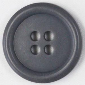 ボタン 釦 ミリタリーボタン 20ｍｍ 1個入 グレー 4つ穴 プラスチックボタン つや消し (ツヤなし) スーツ・ジャケット向｜assure-2