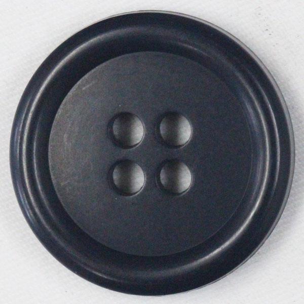 ボタン 釦 ミリタリーボタン 18ｍｍ 1個入 紺 ネイビー 4つ穴 プラスチックボタン つや消し ...