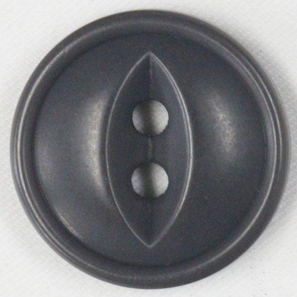 ボタン 釦 ミリタリーボタン 15ｍｍ 1個入 灰色 グレー ネコ目 2つ穴 プラスチックボタン つ...