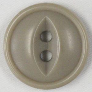 ボタン 釦 ミリタリーボタン 10ｍｍ 1個入 うす茶 ベージュ ネコ目 2つ穴 プラスチックボタン つや消し (ツヤなし) シャツ・ブラウス・カーディガン向｜assure-2