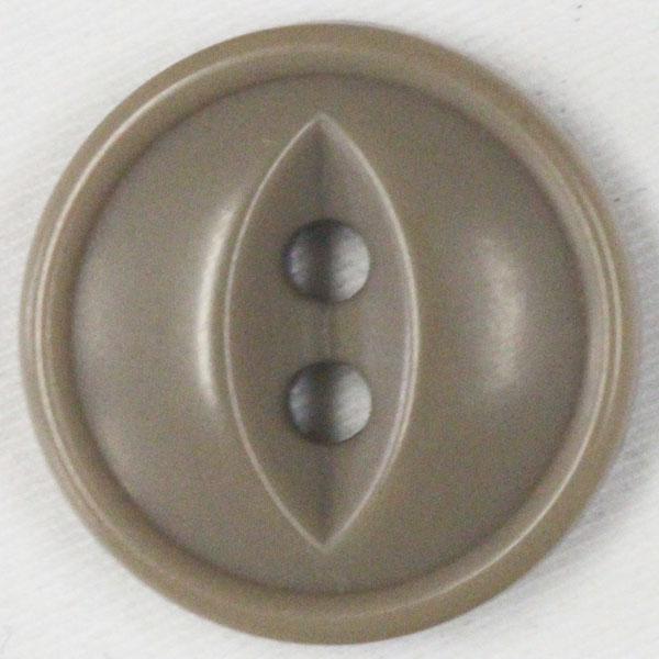 ボタン 釦 ミリタリーボタン 10ｍｍ 1個入 うす茶 ベージュ ネコ目 2つ穴 プラスチックボタン...