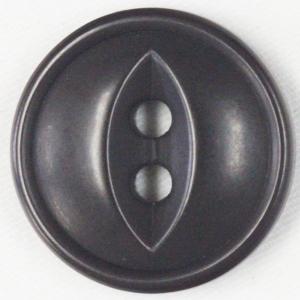 ボタン 釦 ミリタリーボタン 23ｍｍ 1個入 濃茶 ダークブラウン ネコ目 2つ穴 プラスチックボタン つや消し (ツヤなし) ジャケット・コート向｜assure-2