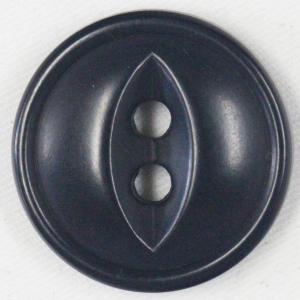 ボタン 釦 ミリタリーボタン 23ｍｍ 1個入 紺 ネイビー ネコ目 2つ穴 プラスチックボタン つや消し (ツヤなし) ジャケット・コート向｜assure-2