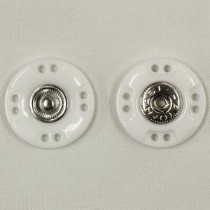 ボタン スナップボタン 21mm 20mm 代用 N01 白 ニッケル / １セット ASP0005  縫い付けタイプ ボタン 手芸 通販｜assure-2