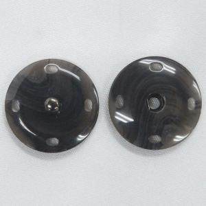 ボタン スナップボタン 水牛調 21mm 20mm 代用 U07 グレー / １セット ASP0010  縫い付けタイプ ボタン 手芸 通販｜assure-2