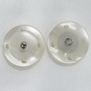 ボタン スナップボタン 貝調 25ｍm 01 白 / １セット ASP0011  縫い付けタイプ ボタン 手芸 通販｜assure-2