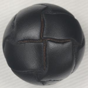 ボタン 本革ボタン 黒 20mm 1個入 裏 金属足  天然素材 レザーボタン  スーツ ジャケット向 ボタン 手芸 通販