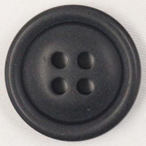 ボタン 釦 ミリタリーボタン 25ｍｍ 1個入 黒 ブラック 4つ穴 プラスチックボタン つや消し (ツヤなし) ジャケット・コート向｜assure-2