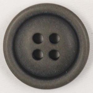 ボタン 釦 ミリタリーボタン 21mm 20mm 代用 1個入 濃茶 ダークブラウン 4つ穴 プラスチックボタン つや消し (ツヤなし) 20mm代用 スーツ・ジャケット向｜assure-2