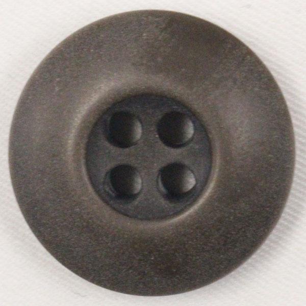 ボタン 釦 ミリタリーボタン 15ｍｍ 1個入 茶 ブラウン 4つ穴 プラスチックボタン つや消し ...