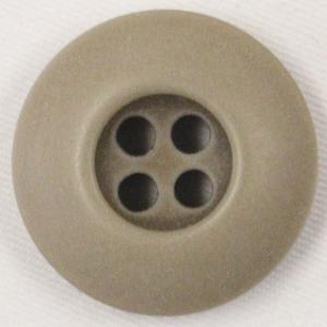 ボタン 釦 ミリタリーボタン 15ｍｍ 1個入 うす茶 ライトブラウン 4つ穴 プラスチックボタン つや消し (ツヤなし) シャツ・ブラウス・ジャケット・スーツ袖向｜assure-2