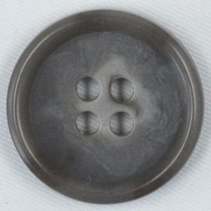 ボタン プラスチックボタン 15mm 1個入 釦 表4つ穴 モカ茶 水牛調 シャツ ブラウス ジャケット スーツ袖向 手芸 通販 日本製