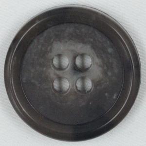 ボタン プラスチックボタン 20mm 1個入 釦 表4つ穴 モカ茶 水牛調  スーツ ジャケット向 手芸 通販 日本製｜assure-2