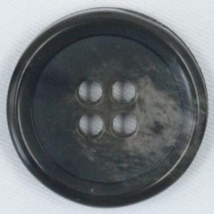 ボタン プラスチックボタン 15mm 1個入 釦 表4つ穴 深緑 水牛調 シャツ ブラウス ジャケット スーツ袖向 手芸 通販 日本製