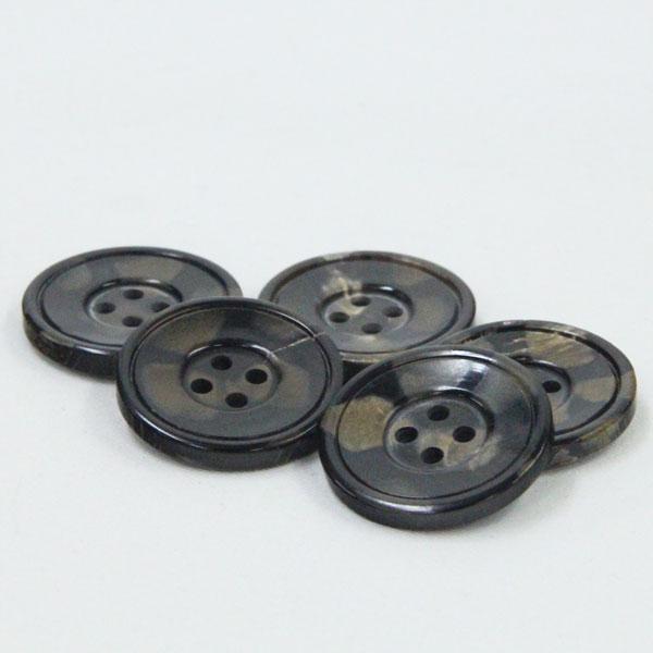 ボタン インド製 本水牛ボタン 23mm 黒色系 1個入  CD1-07 ボタン 手芸 通販