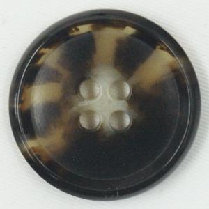 ボタン 水牛調 プラスチックボタン 茶系 25mm  1個入 ジャケット コート向 ボタン 手芸 通販