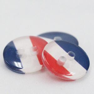 ボタン プラスチックボタン 国旗 フランス 10mm 5個入 FLAG-FR  シャツ ブラウス カーディガン 向 ボタン 手芸 通販｜assure-2