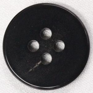 ボタン 水牛ボタン 25mm 1個入 本水牛 ツヤ有り ブラック 釦 天然素材 ジャケット コート向 手芸 通販｜assure-2