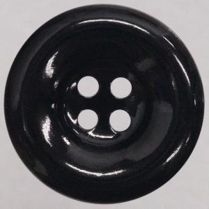 ボタン ラクトボタン 後染め黒 23mm 1個入 カゼイン素材の高級ボタン  ジャケット コート向 ボタン 手芸 通販｜assure-2