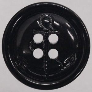 ボタン ラクトボタン 後染め黒 13mm 1個入 カゼイン素材の高級ボタン  シャツ ブラウス カーディガン 向 ボタン 手芸 通販｜assure-2