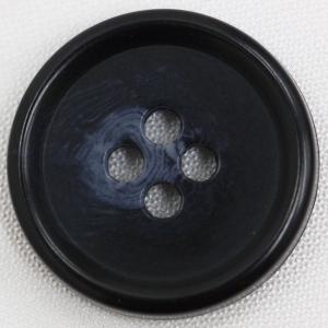 ボタン プラスチックボタン 10mm 1個入 釦 表4つ穴 紺 表4つ穴 紺 水牛調 シャツ ブラウス カーディガン 向