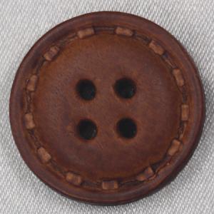 ボタン 本革ボタン うす茶 23mm 1個入 表 四つ穴  天然素材 レザーボタン  ジャケット コート向 ボタン 手芸 通販｜assure-2