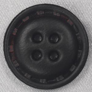 ボタン 本革ボタン 濃茶 29mm 1個入 表 四つ穴  天然素材 レザーボタン  ジャケット コート向 ボタン 手芸 通販｜assure-2