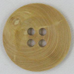 ボタン 木ボタン ウッドボタン 15mm 1個入 茶 ナチュラル ツゲの木 Boxwood 釦 天然素材  シャツ ブラウス カーディガン 向｜assure-2