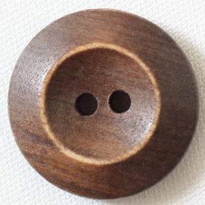 ボタン 木ボタン ウッドボタン 20mm 1個入 茶 ブラウン 釦 天然素材 スーツ ジャケット向 手芸 通販