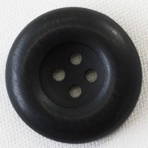 ボタン 木ボタン ウッドボタン 18mm 1個入 黒 ブラック 釦 天然素材 シャツ ブラウス カーディガン 向 手芸 通販｜assure-2