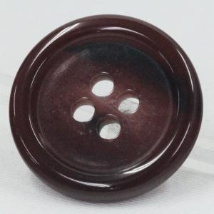 ボタン 水牛調 プラスチック 赤 エンジ系 1...の詳細画像1