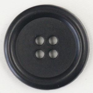 ボタン 水牛調 プラスチックボタン ツヤ消し ブラック 11.5mm 1個入 シャツ ブラウス カーディガン 向 ボタン 手芸 通販｜assure-2