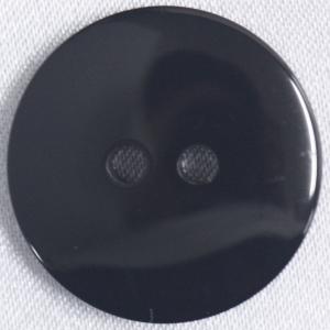 ボタン プラスチックボタン 09 黒 15mm 1個入 貝調 碁石型 2つ穴 裏ボタン 力釦  シャツ ブラウス ジャケット スーツ袖向 ボタン 手芸 通販｜assure-2