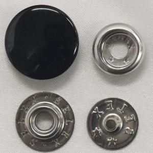 ボタン ドットボタン 7301 SELEX 15mm 5セット入 ジャンパーホック 黒 つや有 ｘP-SSL シルバー キャップサイズ 15mm しっかりした着脱感 セレックス｜assure-2