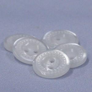 ボタン プラスチックボタン 11.5mm 10個入 釦 表2つ穴 白 ホワイト  シャツ ブラウス カーディガン 向 手芸 通販 日本製｜assure-2