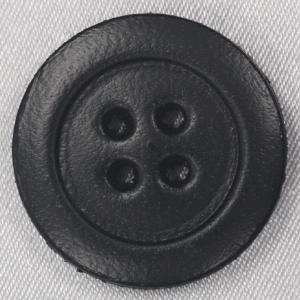 ボタン 本革ボタン 黒 23mm 1個入 表 四つ穴  天然素材 レザーボタン  ジャケット コート向 ボタン 手芸 通販｜assure-2