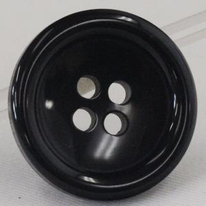 ボタン 水牛調 プラスチック 黒 ブラック 1...の詳細画像3
