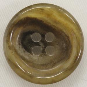ボタン 水牛調 プラスチック ブラウン系 15mm 1個入 シャツ ブラウス ジャケット スーツ袖向 ボタン 手芸 通販