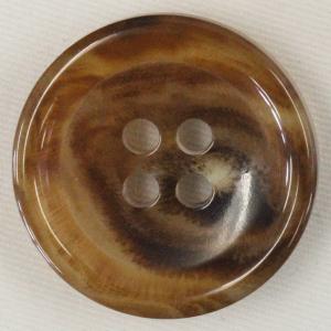 ボタン 水牛調 プラスチック ブラウン系 15mm 1個入 シャツ ブラウス ジャケット スーツ袖向 ボタン 手芸 通販